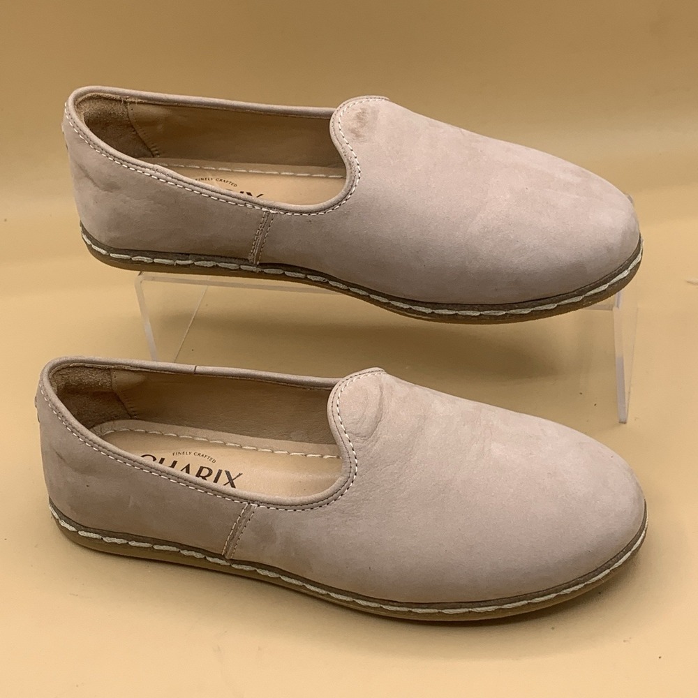 Charix Women's Safari Nubuck Leather Slip On Loafer Shoes - EU 36/US 6